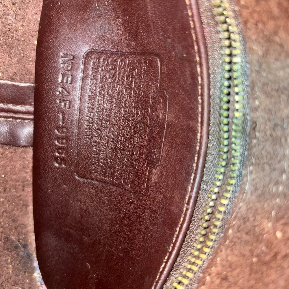 Coach Dark Brown Leather Crossbody Bag